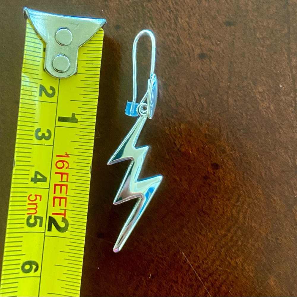 Robert Lee Morris Soho Genuine Silver Plated Zigzag Earrings - Picture 6 of 7